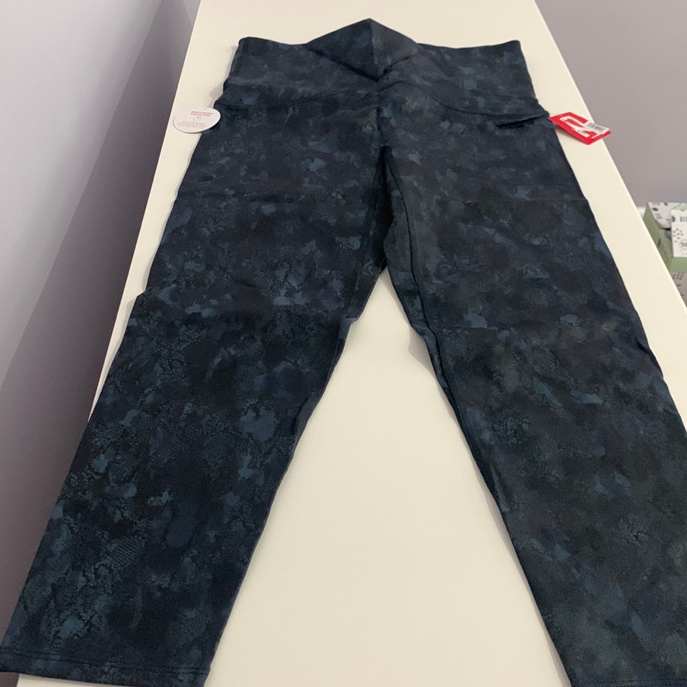 SPANX Reptile 7/8 High Waist Leggings Large New